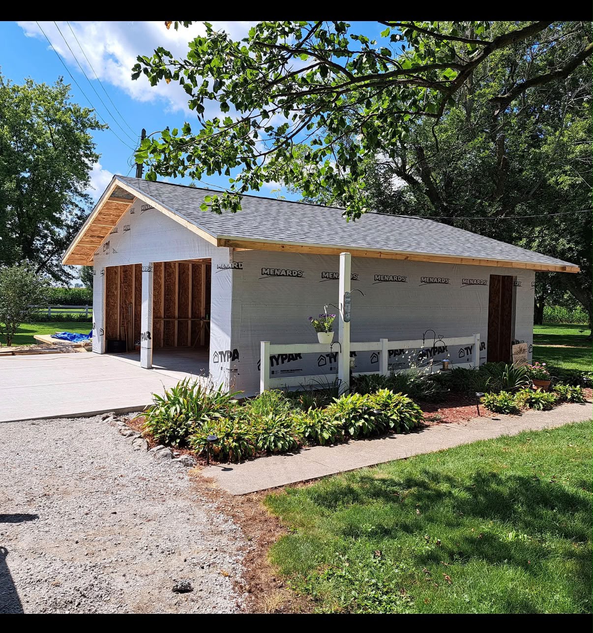 Garage Exterior Construction